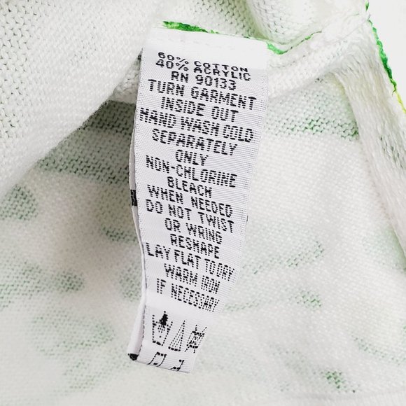 Bob Mackie Wearable Art Green Animal Leopard Print Knit Cardigan Sz Small NWT - Picture 7 of 7